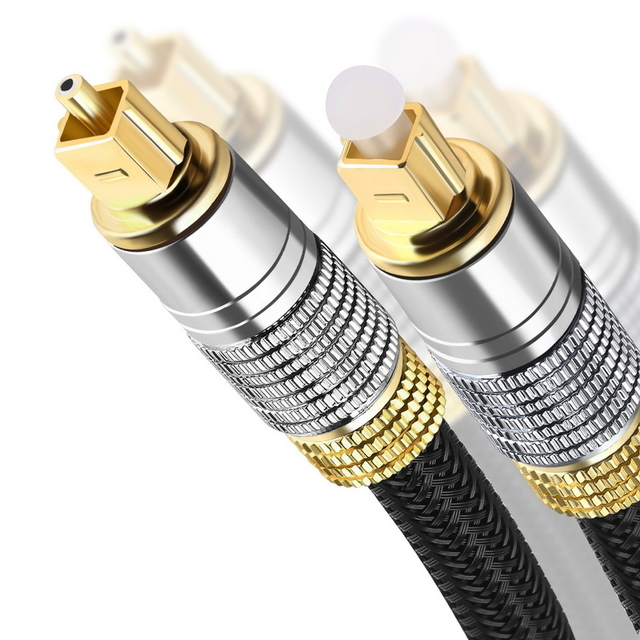KabelDirekt Optical Digital Audio Cable Pro Series 100 Feet Home Theater Fiber Optic TOSLINK Male to Male Gold Plated Optical Cables Best for Playstation & Xbox 