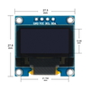 0.96 oled display Blue I2C IIC Serial 128x64 OLED LCD LED ssd1309 0.91 inch oled display Module for Arduino Raspberry Pi Display